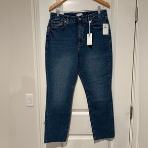 Good American Dark Blue Good Classic Jeans size 14/32 NWT